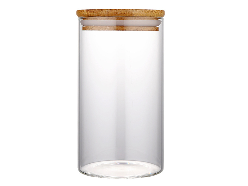 Kitchen Food Storage Container Borosilicate Glass Jar with Lids