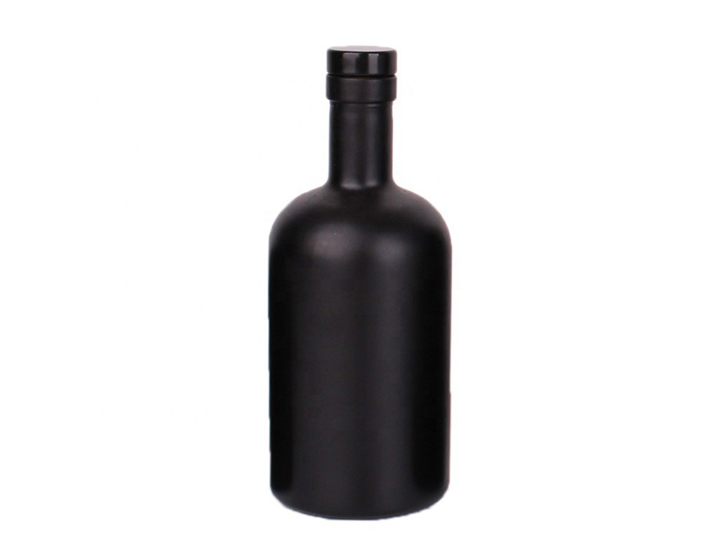 Dark large-mouthed wine bottle 750ml