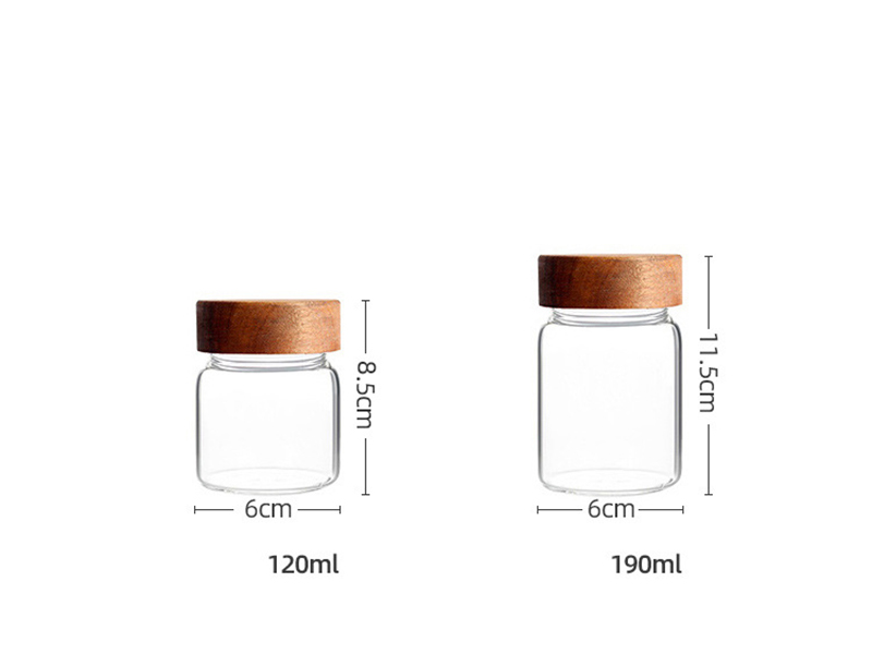 Food-grade glass storage jar for coffee