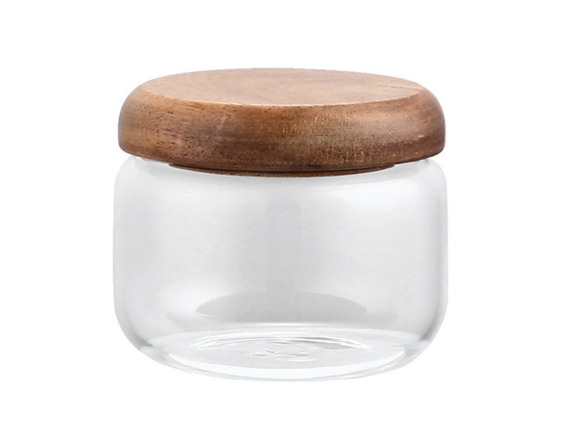 High borosilicate glass storage jar