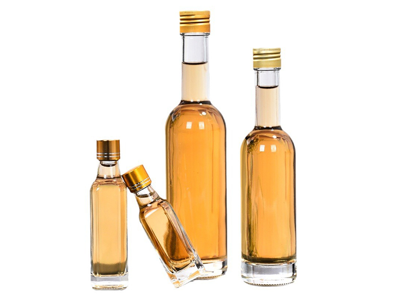 Round olive oil bottle