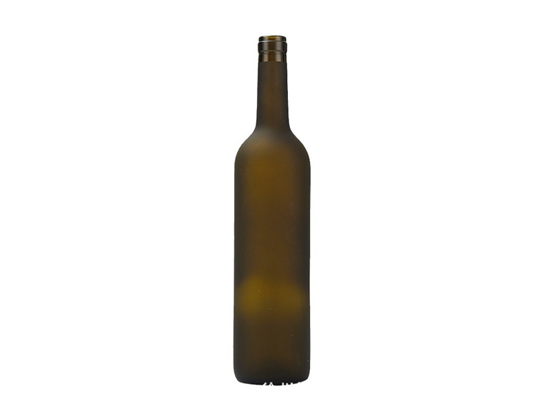 Sanded red wine bottle with large capacity