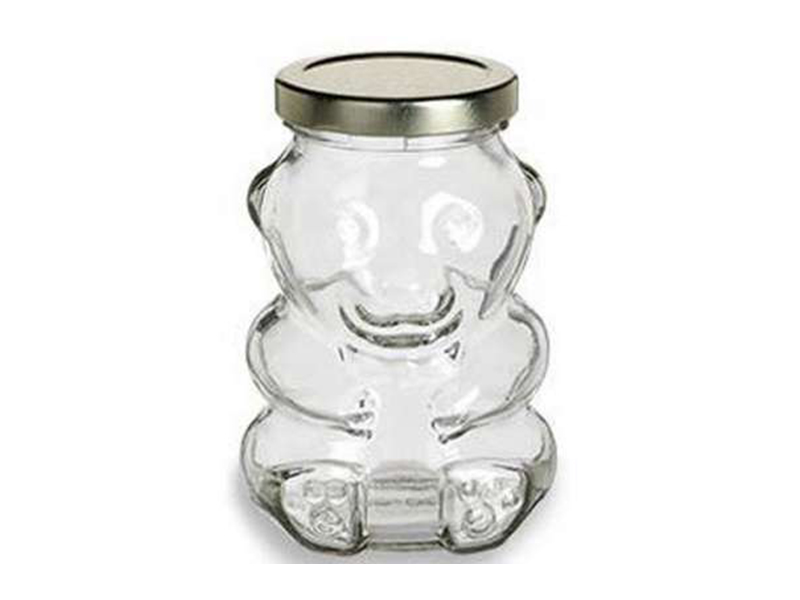 Special-shaped customized bear-shaped glass jar