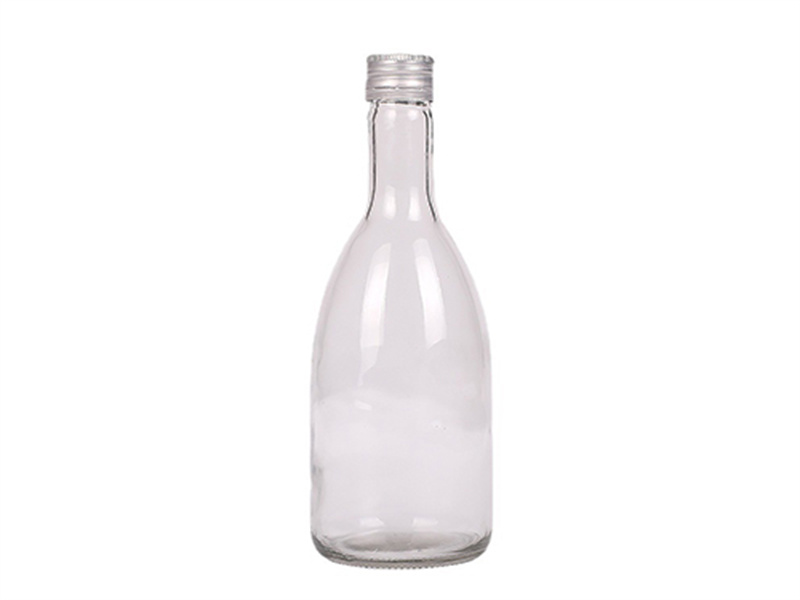 Transparent glass wine bottle 350ml