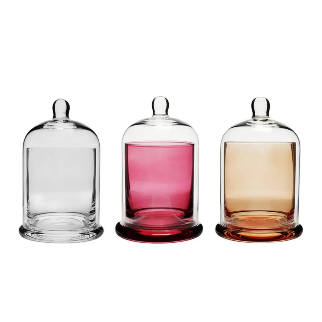 220ml Bell candle cup high borosilicate glass