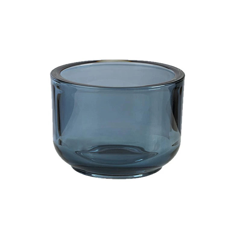 8oz round glass candle jar no lid