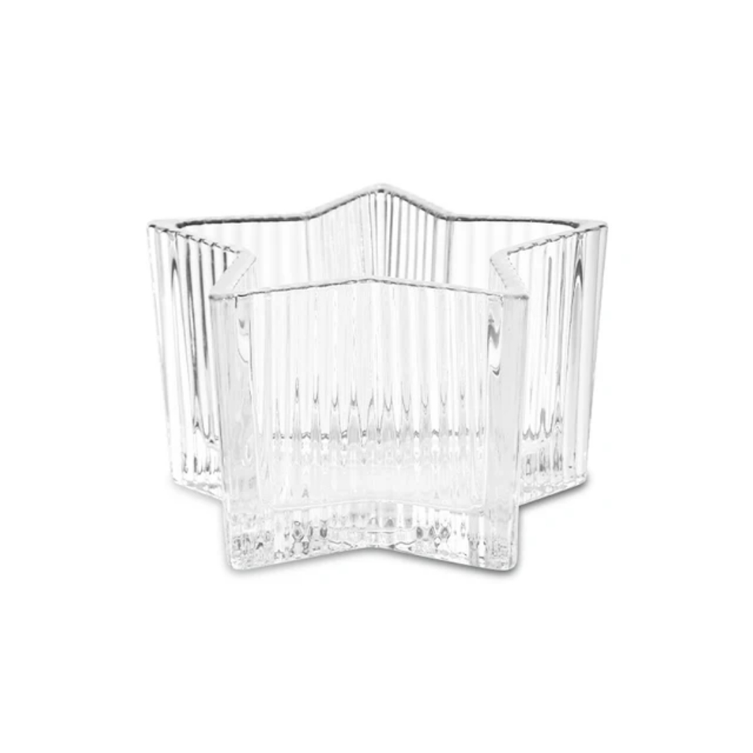 Bulk 5-Point Star Glass Tea Light Holder