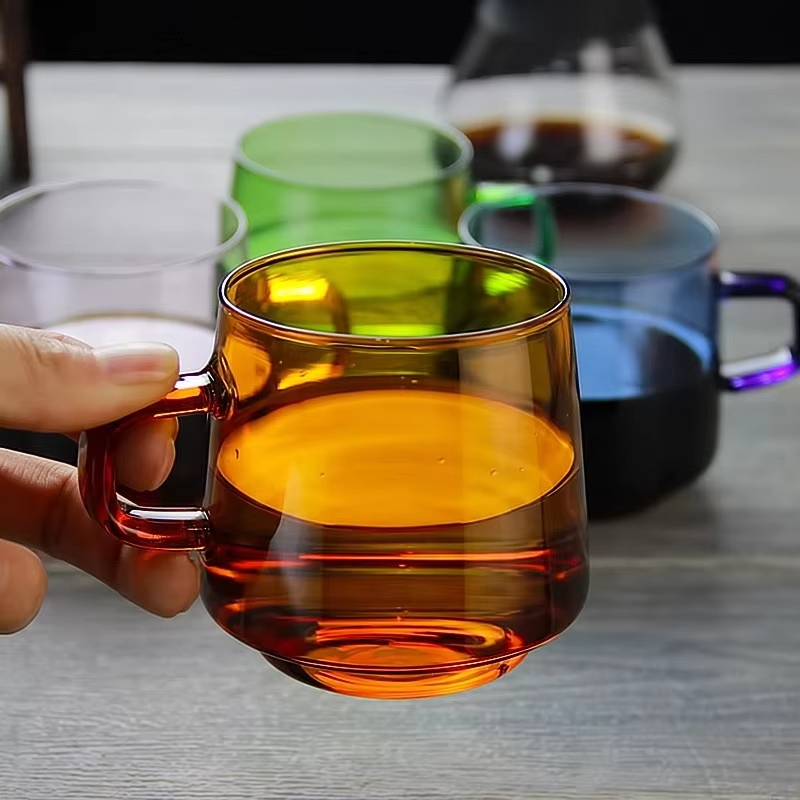Colorful Heat-Resistant Glass Cup Coffe cup