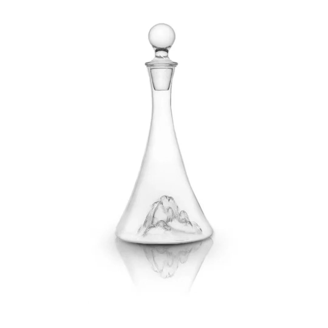Customized conical-shaped wine decanter