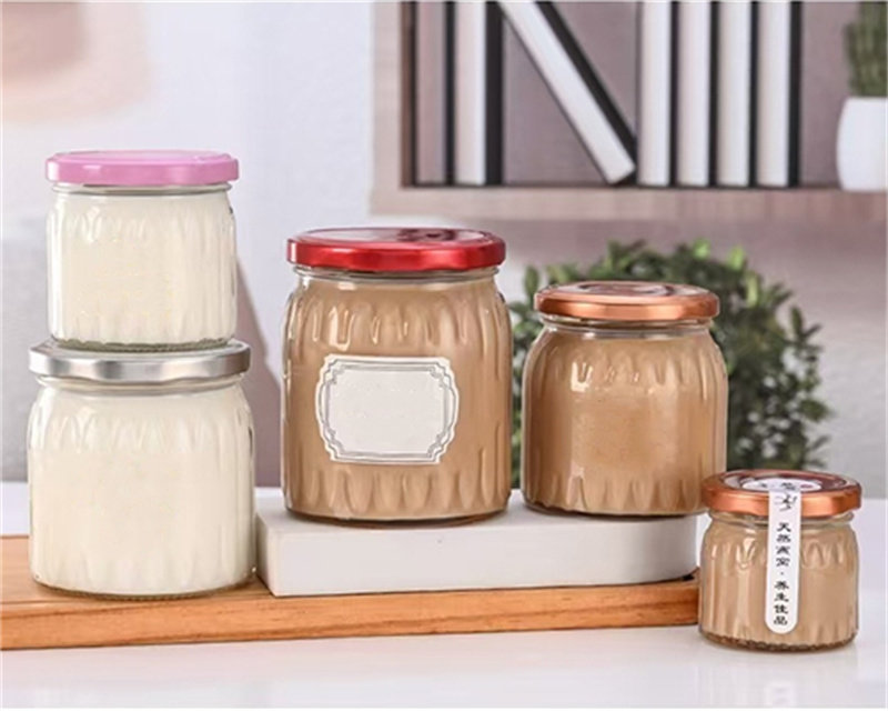 100ml 150ml Round Glass Airtight Storage Jars