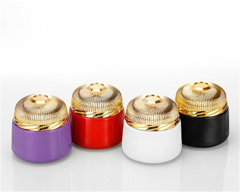 150ml White Small Spice Glass Jars Metal Lid