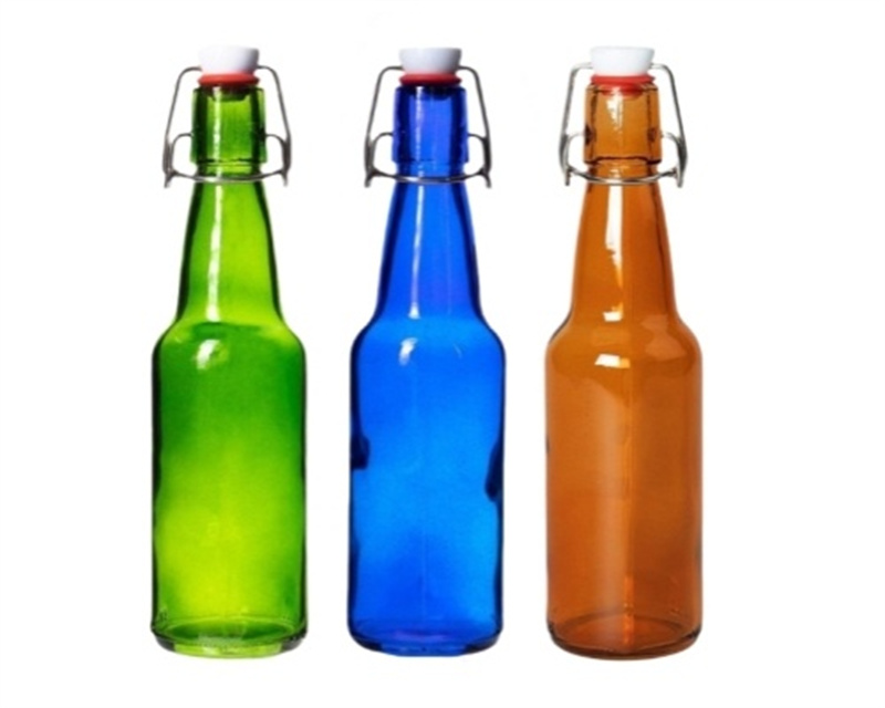 330ml Colored Glass Fliptop Beer Bottles