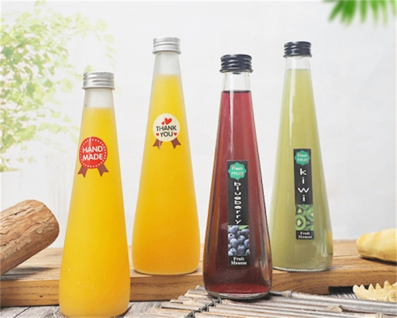 250ml 330ml Tapered Clear Glass Soda Bottle