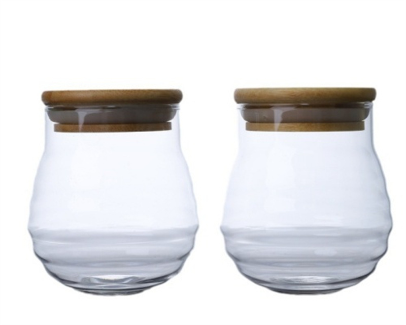 300ml Round Storage Jars With Bamboo Lids