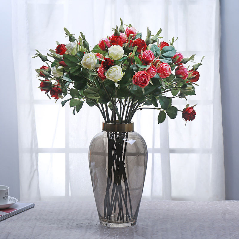 32cm Dried Hydroponic Flower Plant Glass Vase