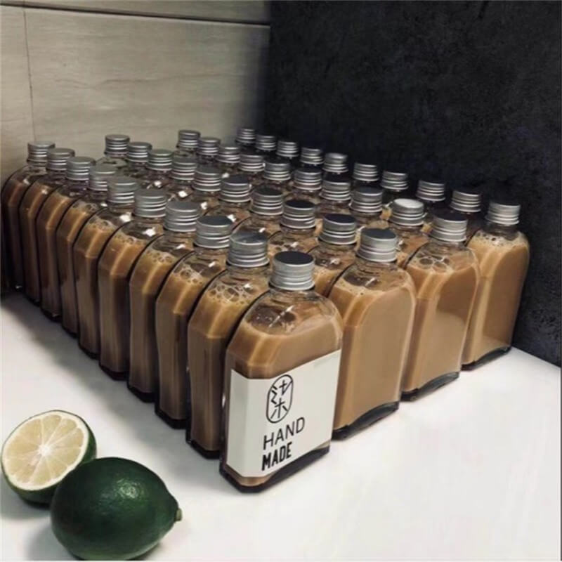 350ml 500ml Flat Glass Flask Flat Frosted