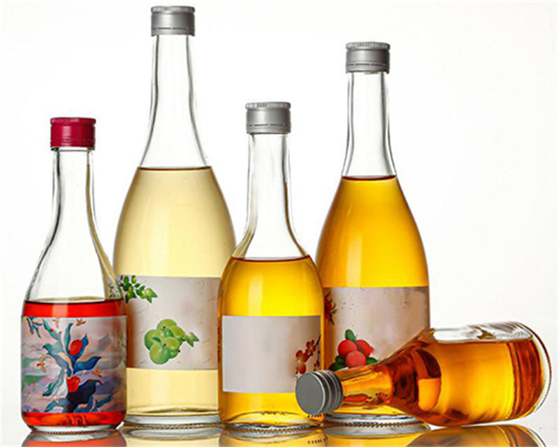 350ml Empty Clear Wine Bottles Aluminum Lid