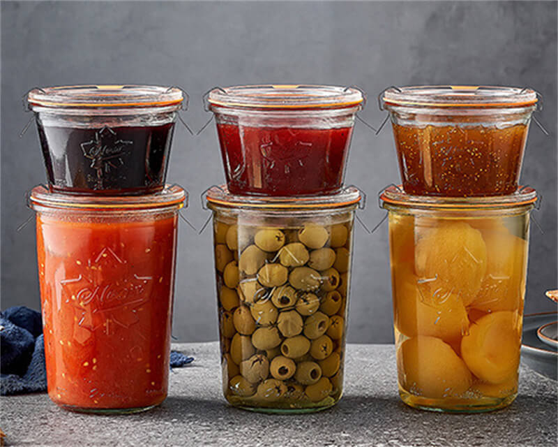 800ml Clear Round Airtight Storage Jars