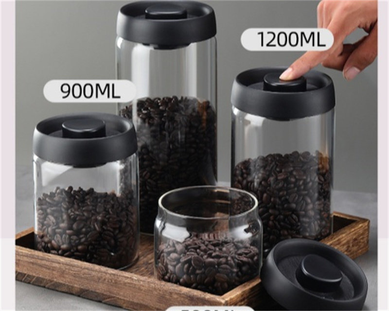 900ml Glass Coffee Jars Customizable Logo