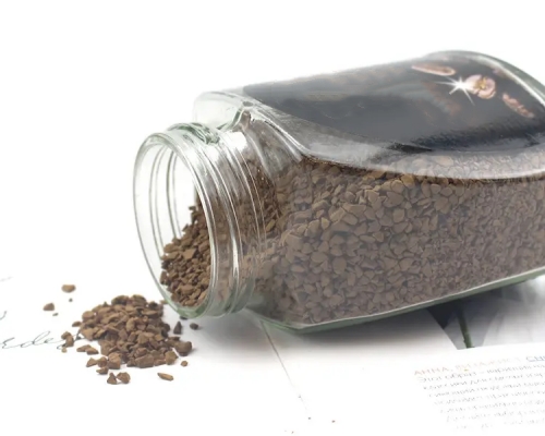 100g Trapezoid Clear Glass Jar for Coffee
