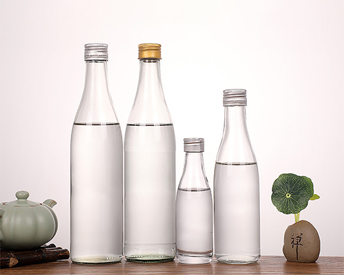100ml 250ml 500ml Glass Mineral Water Bottle Aluminum Cap