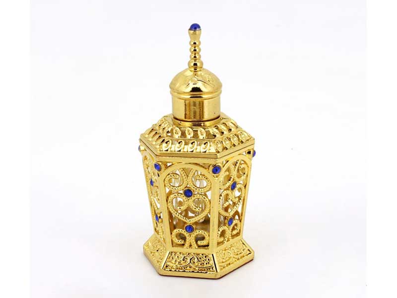10ml Arabic Style Gold Essential Oil Bottles with Glass Stick