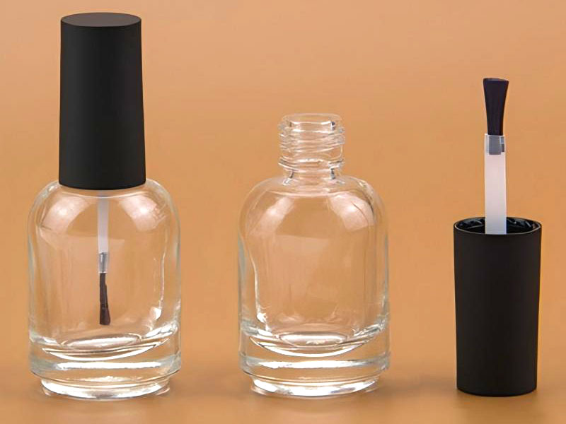 15Ml Frosted Black Cover Empty Nail Polish Bottles Wholesale