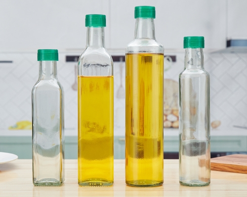 250ml Round Brown Olive Oil Bottle High Intensity