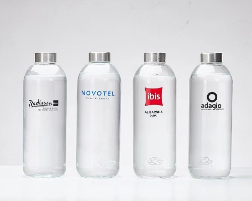 300ml 500ml 1000ml Cold Drink Glass Bottle Metal Lid