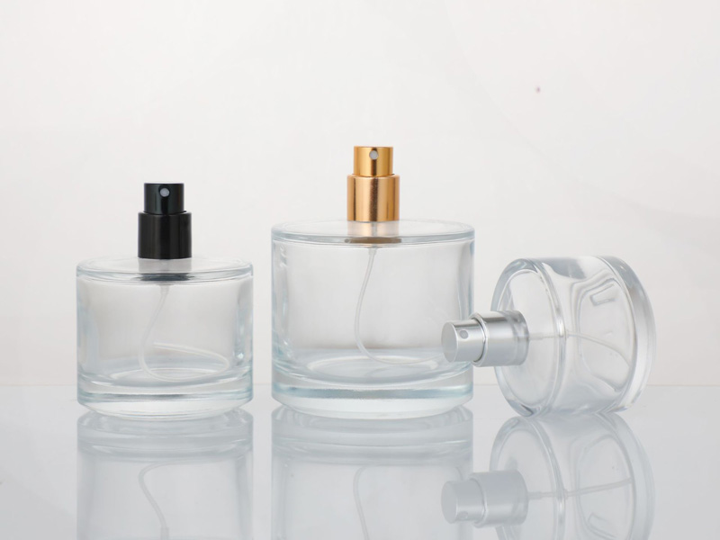 30ml 50ml 100ml Cylinder Perfume Bottles Circular Lid