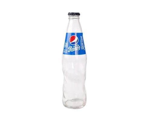 350ml Round Clear Coca Cola Glass Bottle Metal lid