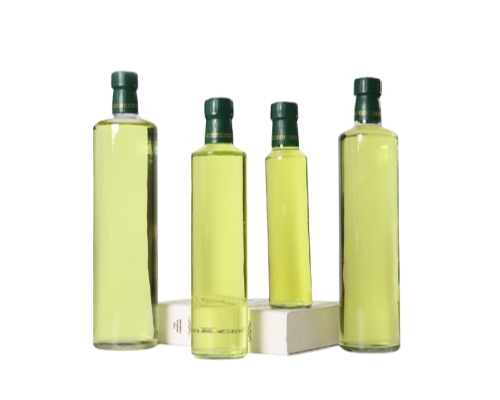 500ml Round Olive Oil Bottle Plastic Lid Use In The Kitchen