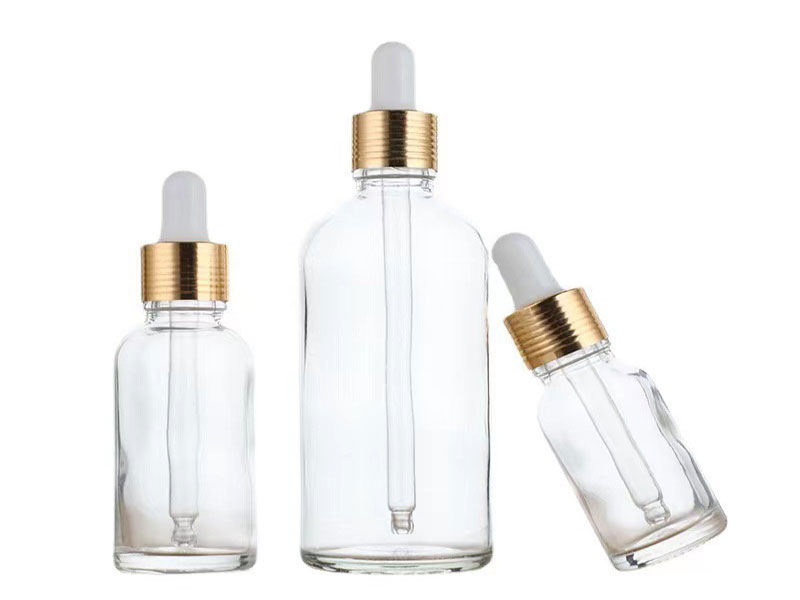 5ml 10ml 15ml 20ml Clear Round Glass Dropper Bottles