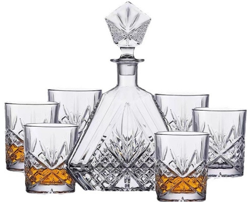 700ml Triangle Glass Whiskey Bottle Customer Logo Label