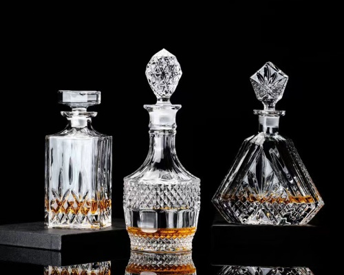 800ml Square Glass Flask Whiskey Acceptable Customer’s Logo