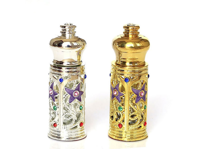 Glass Material Decorative Refillable 3ml Perfume Oil Bottle