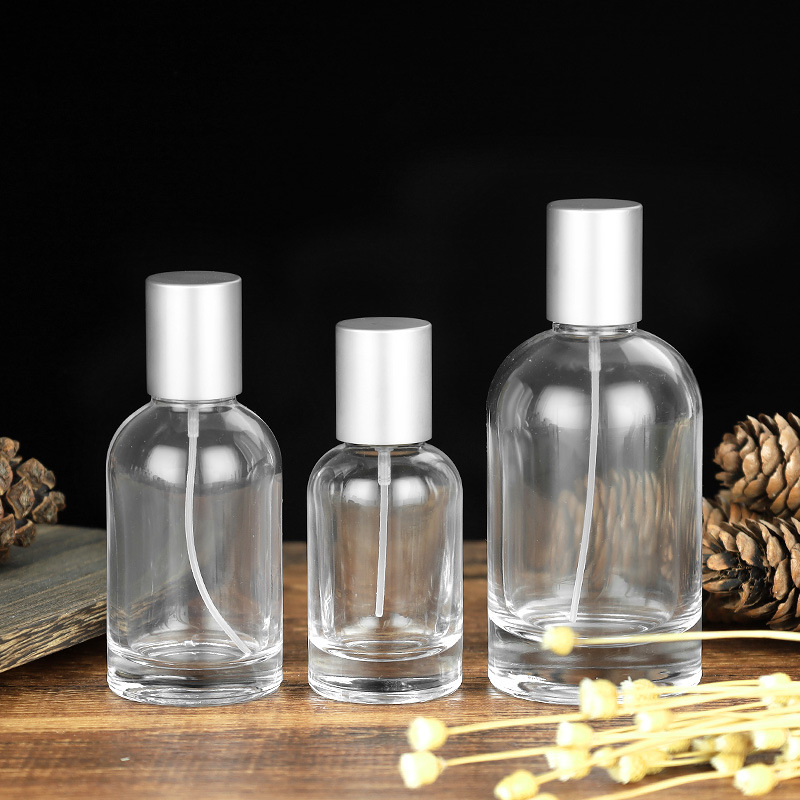 30ml 50ml 100ml Round Perfume Bottles Customizable Logo