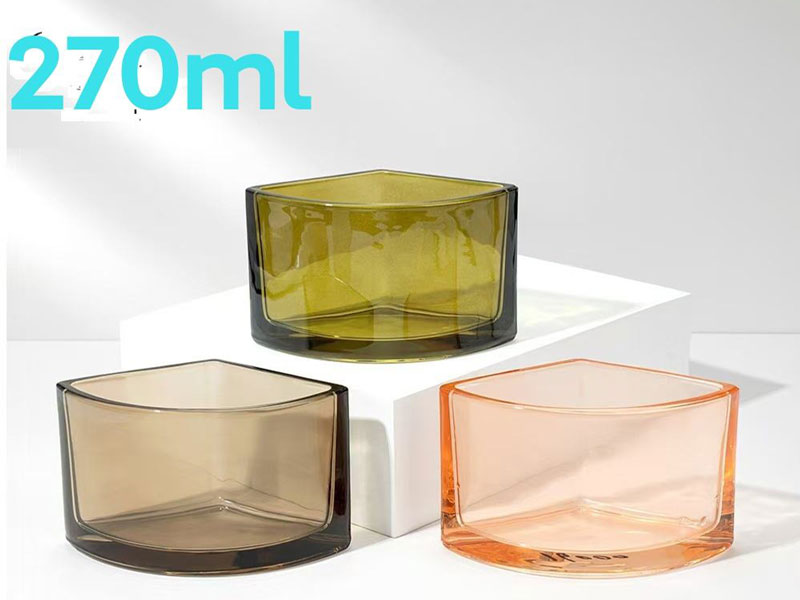 270ml Creative Three-in-one Combination Glass Candle Jar