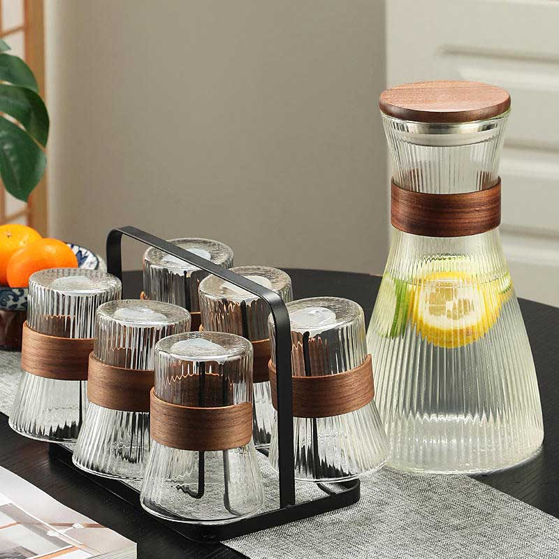 275ml MiddleEast High Borosilicate Glass Tea Pot Set Automatic