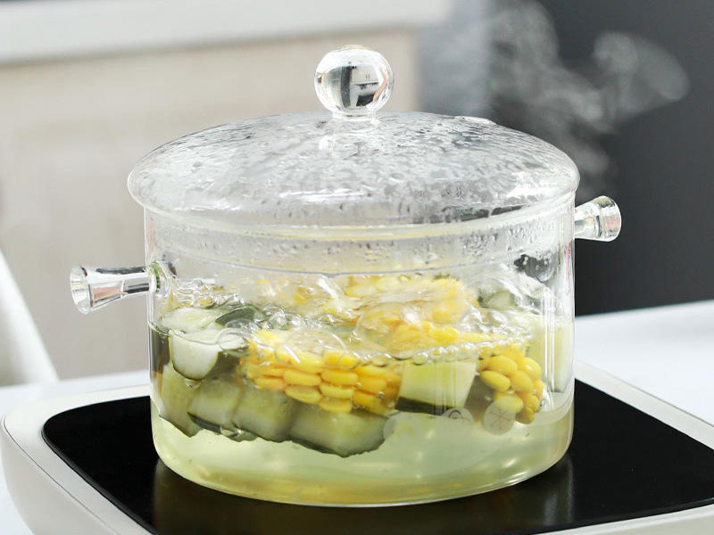 2L New Design Borosilicate Glass Stove Pot with Heat Resistant