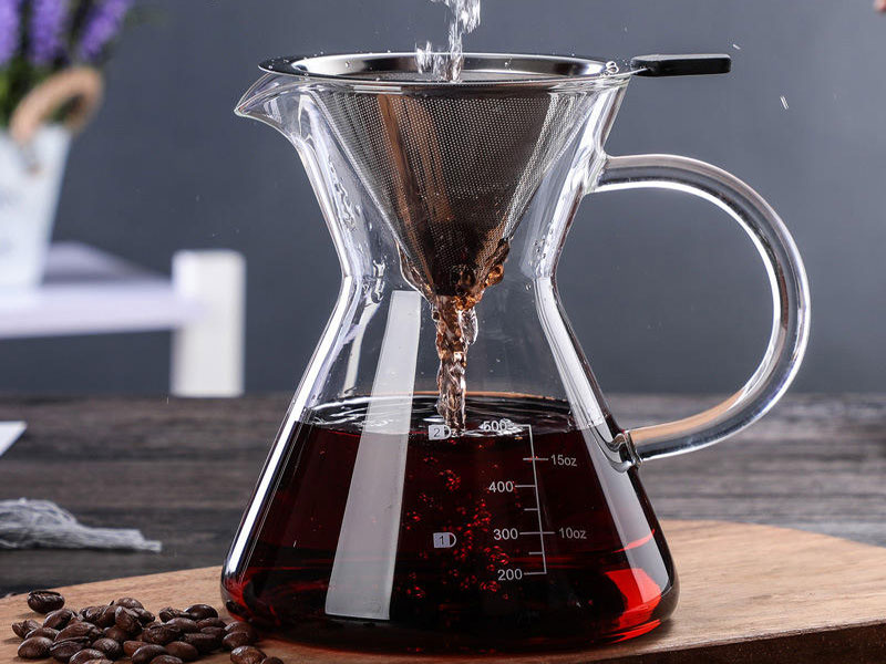 300 1000ml Classic Pour Over Coffee Maker Set Eco-Friendly