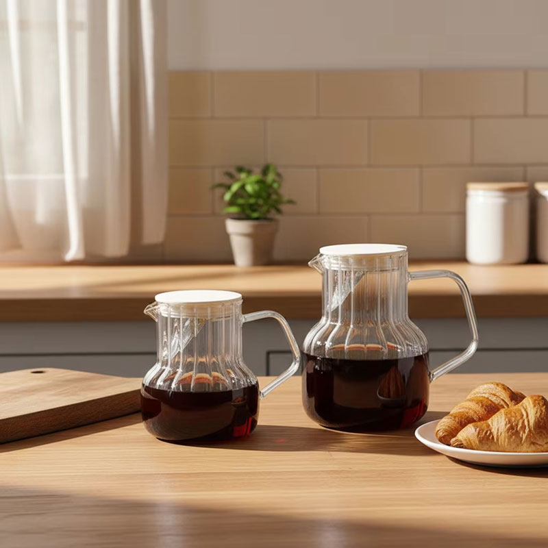 700ml Heat Resistant Glass Coffee with Filter for Home Brewing