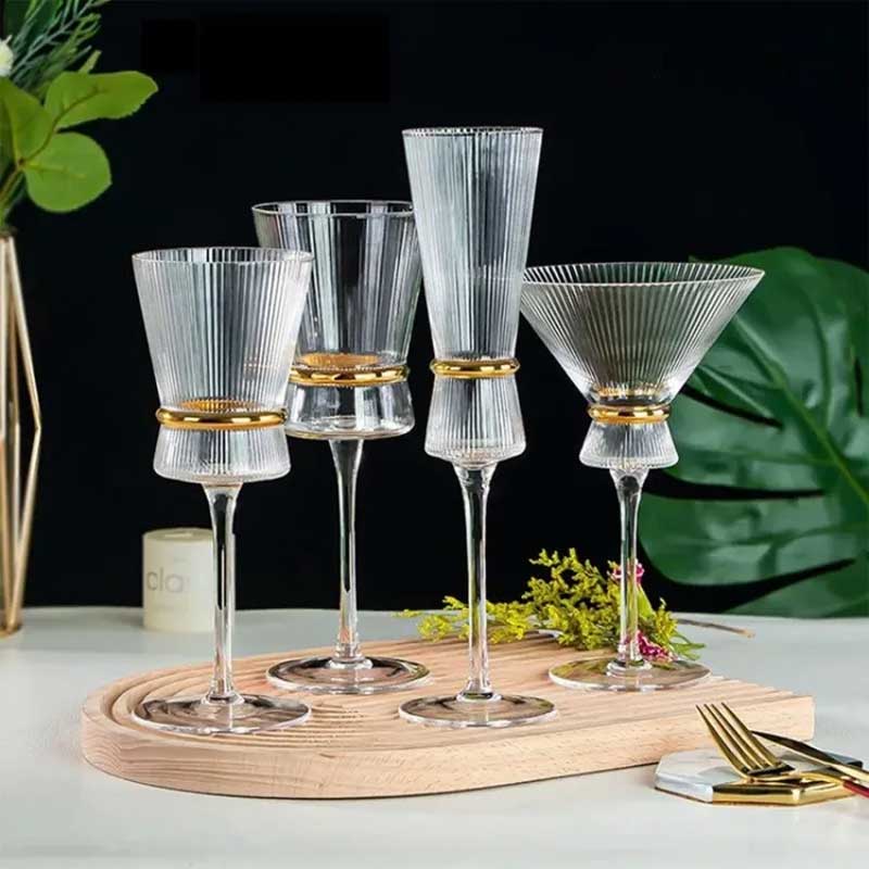 Lead-Free Long Stem Goblet Red Wine Crystal Glasses 230ml