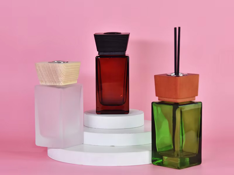 Square Decorative Glass Aroma Diffuser Bottle 500ml