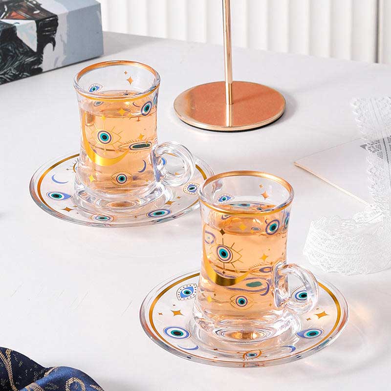 100ml Luxury Tea Glass Set Middle Eastern Black Tea