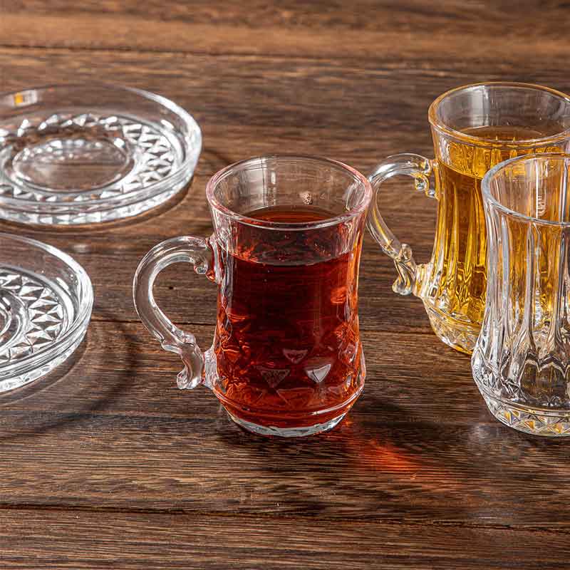 100ml Middle East Drawing Tea Mug Glass Cup Set