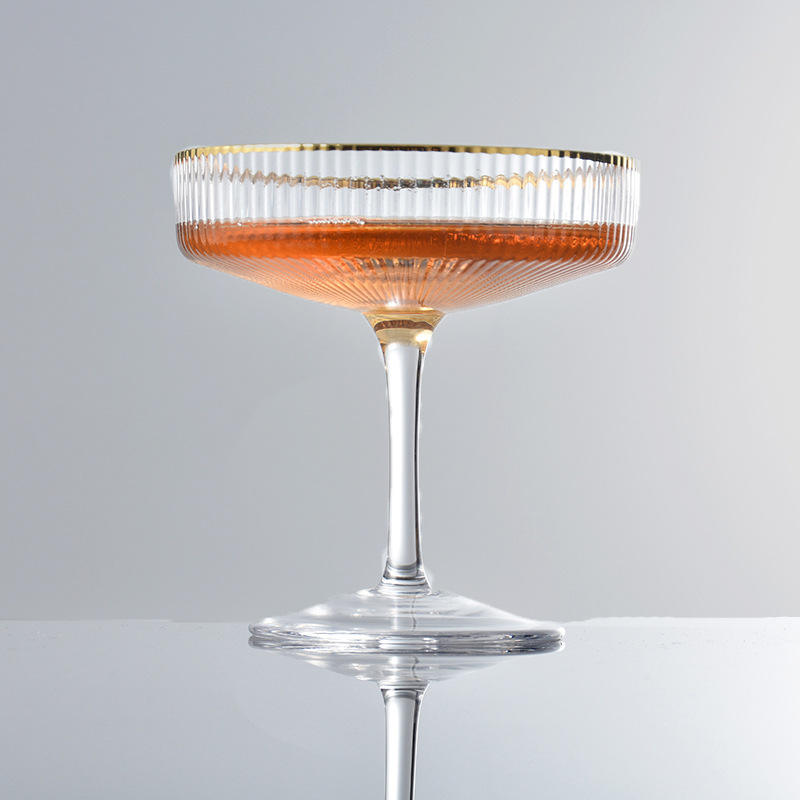 200ml Nordic Style Wide Mouth High Foot Cocktail Glass