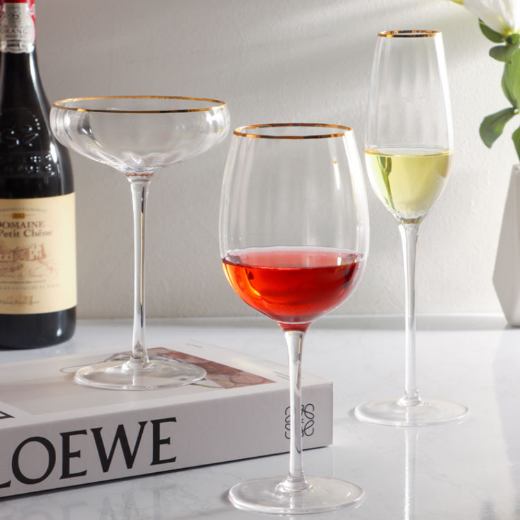 200ml Wedding Hotel Crystal Red Wine Glasses Goblet Set