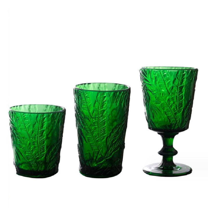 300ml Retro Emerald Tropical Rainforest Green Drink Cup