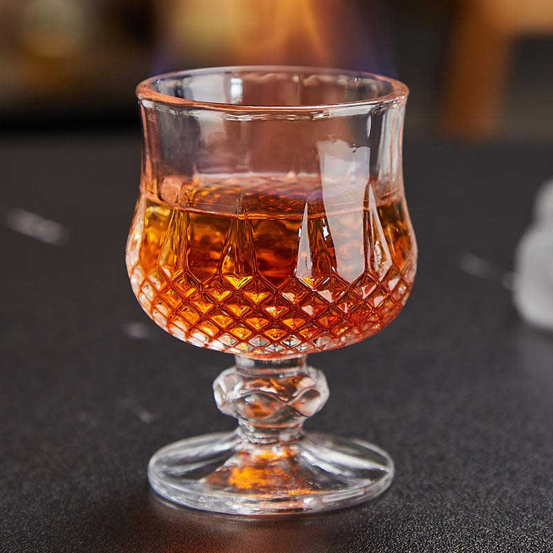 50ml Crystal Lead-free Diamond Carved Goblet Wine Champagne